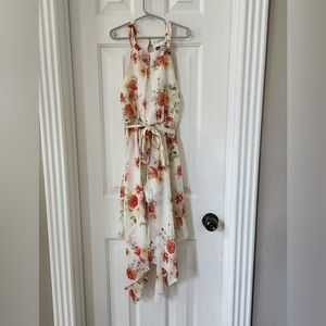 Girls floral dress with shorts underneath